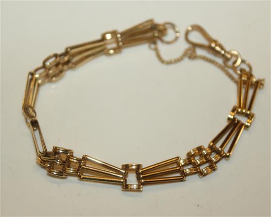 Unmarked gold bracelet